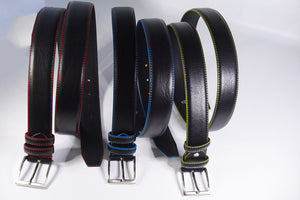 Cintura uomo con rifiniture colorate CVC35