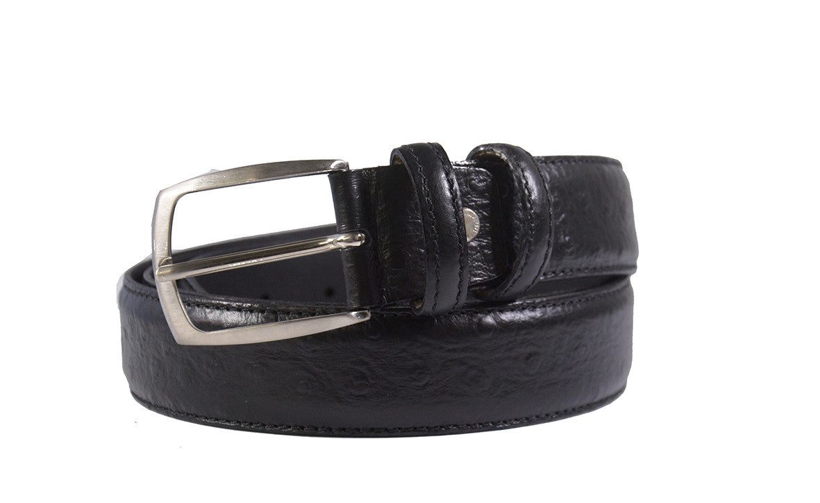 Cintura uomo vitello effetto Struzzo CST35