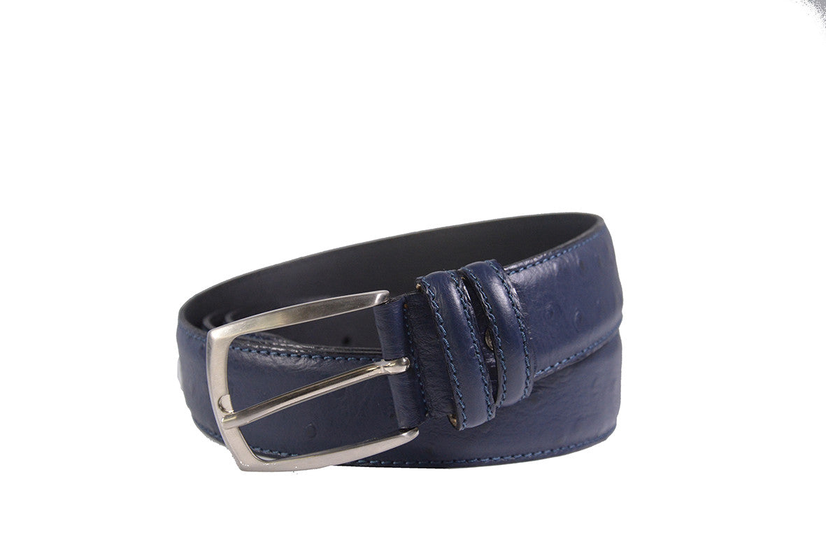 Cintura uomo vitello effetto Struzzo CST35