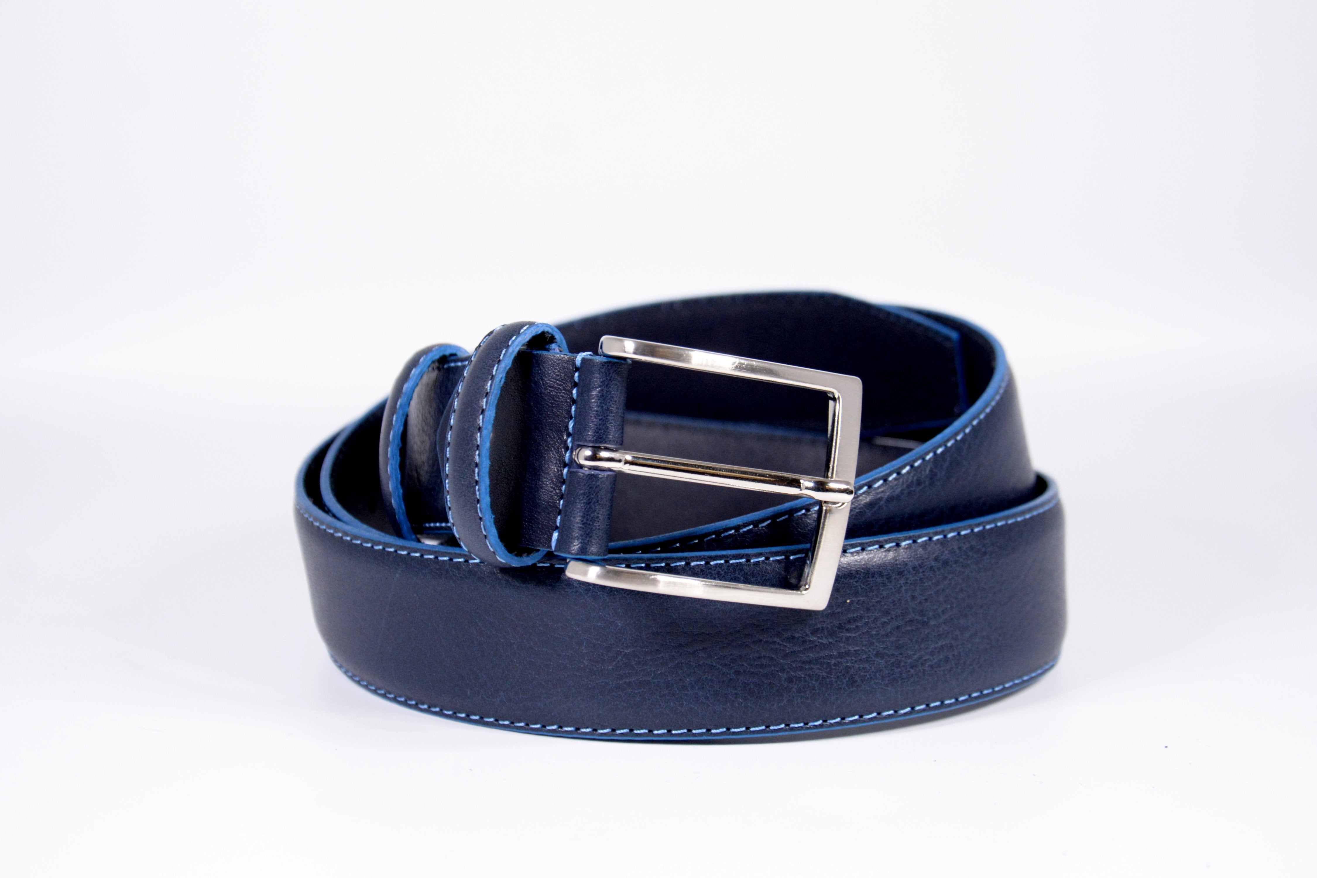 Cintura uomo con rifiniture colorate CVC35